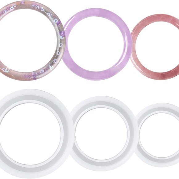 Other - Round Silicone Mold Bangle Bracelet Jewelry Casting Mold Resin Epoxy Mould for J